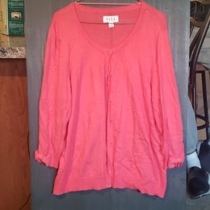 Coral cardigan